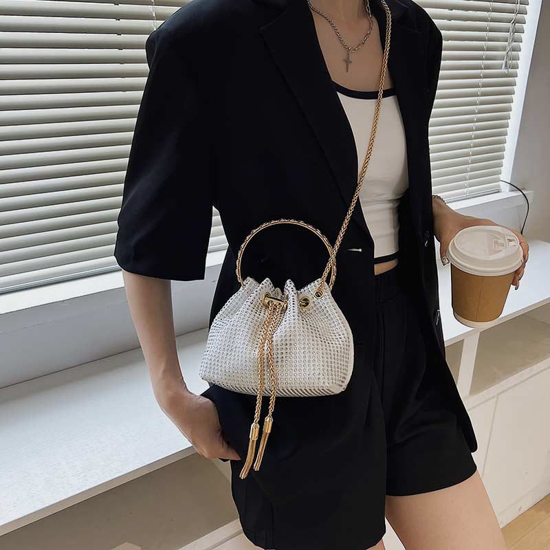 Top-Griff-Tasche für Damen Flash PU-Leder Casual Shopping Umhängetasche