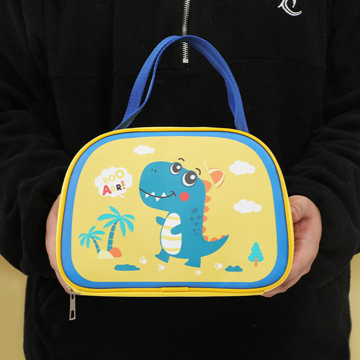 Lunchpaket für den täglichen Gebrauch, mit Cartoon-Tierdruck, süße Thermotasche