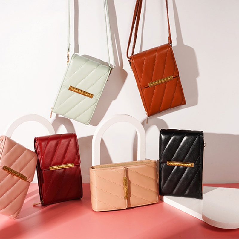 Kleine Crossbody-Handy-Geldbörse für Damen, klassische Handytasche