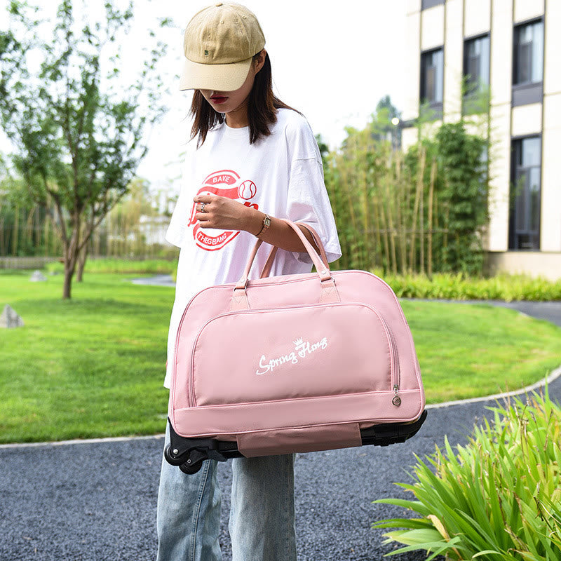 Zugstangen-Reisetasche für Männer und Frauen, leichte Bordtasche