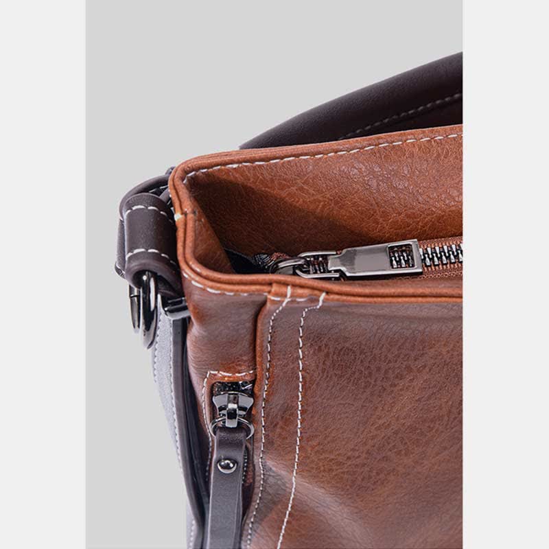 Retro-Handtasche für Damen, groß, Designer-Hobo-Tasche aus Leder