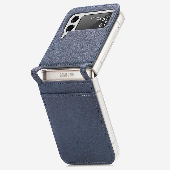 Samsung Galaxy Z Flip&amp; Z Flip 5 6 Handyhülle Leder Handytasche mit Kartenhalter