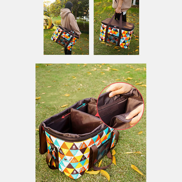 Kühltasche für Outdoor-Camping, höhenverstellbare Reisetasche