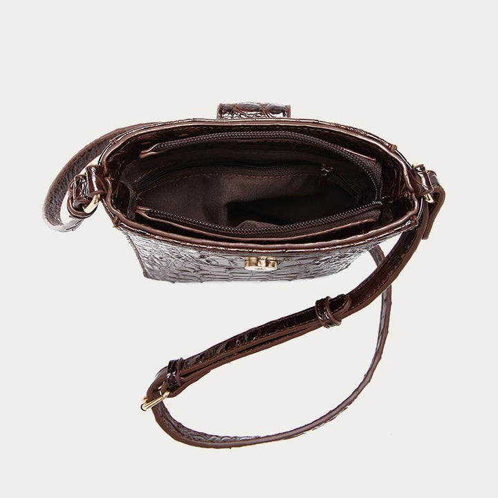 Umhängetasche für Damen, Retro-Krokodilmuster, Handytasche
