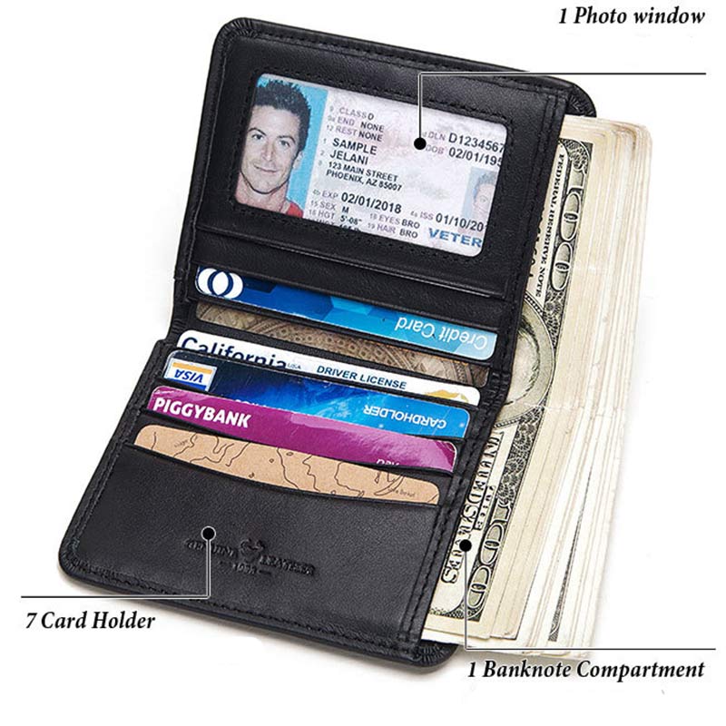 Slimfold-Geldbörse aus Leder