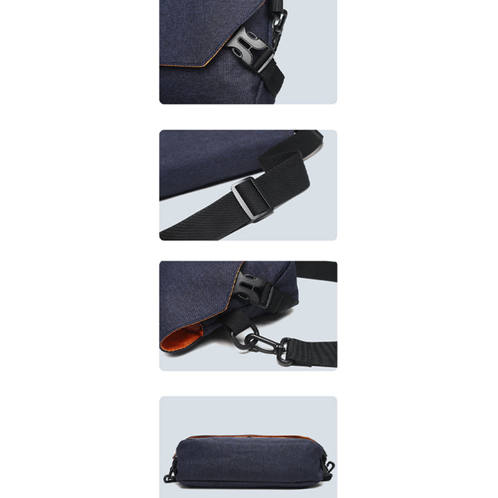 Messenger Bag für Damen und Herren, Vintage-Umhängetasche, Laptoptasche