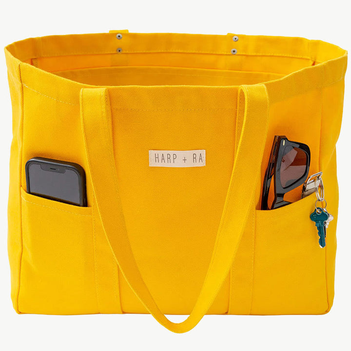 Faltbare große Canvas-Handtasche, minimalistische, praktische Umhängetasche für Damen
