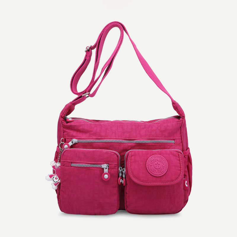Damen Umhängetasche aus Nylon mit mehreren Taschen, Reise-Schultertasche, Umhängetasche