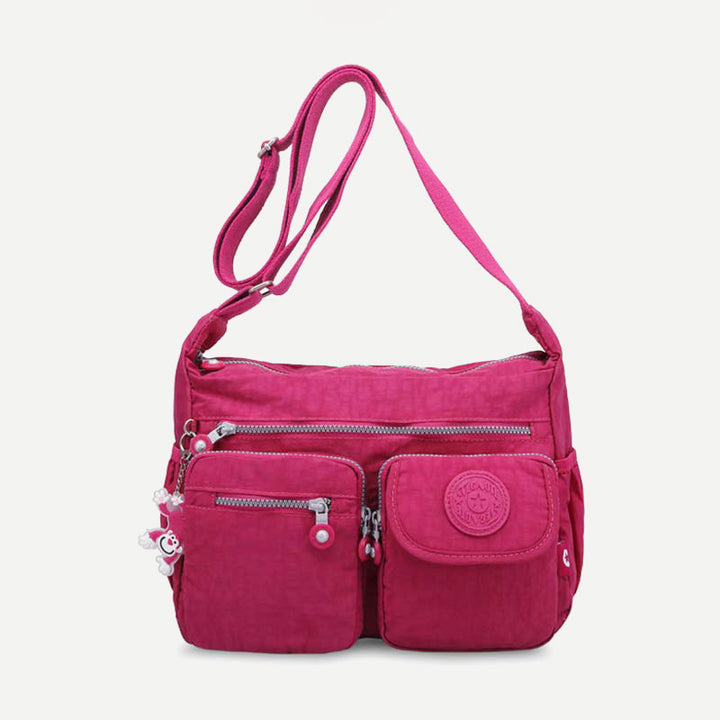 Damen Umhängetasche aus Nylon mit mehreren Taschen, Reise-Schultertasche, Umhängetasche