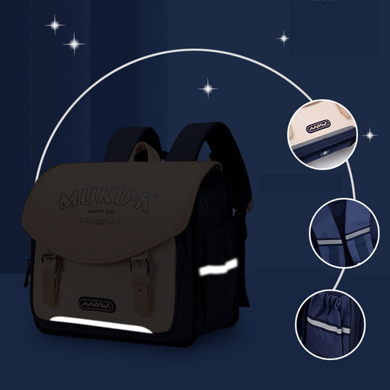 Kinderrucksack für Mädchen und Jungen, robust, atmungsaktiv, mit Reflektorstreifen