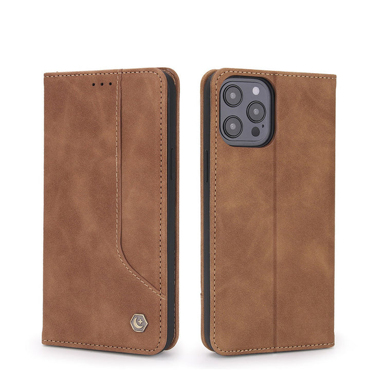 iPhone 13 Pro Max Leder Wallet Case Magnetische Hülle mit Ständer Kartenfach