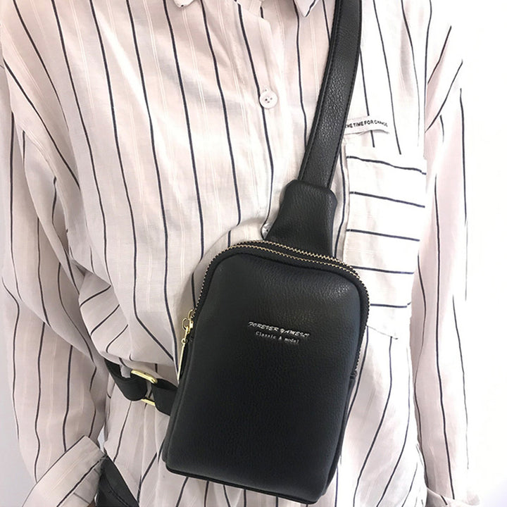 Kleine Umhängetasche, Schultertasche, Geldbörse, Brusttasche für Frauen und Mädchen