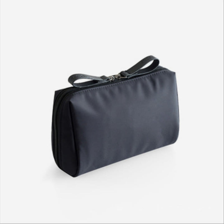 Kleine Make-up-Tasche für Frauen, Lippenstift-Kosmetiktasche mit Doppelreißverschluss