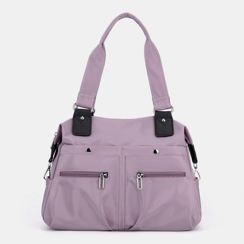 Damen Nylon Schultertasche Leichte wasserdichte Tragetasche Casual Arbeitstasche Geldbörse