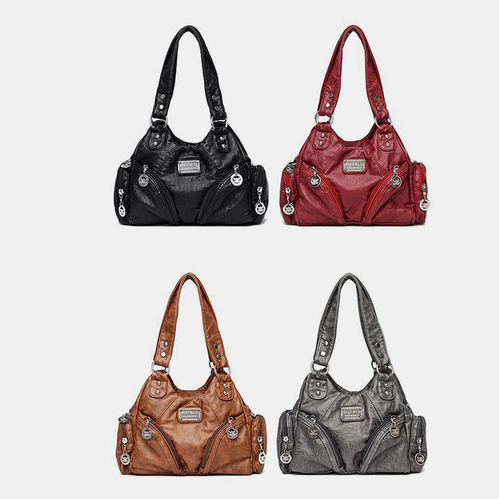 Vintage Echtleder Elegante Multifunktionale Handtasche