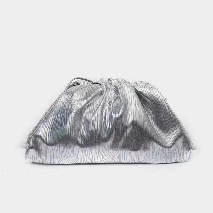 Dumpling Clutch Umhängetasche Cloud Sparkling Metallic Geldbörse für Damen