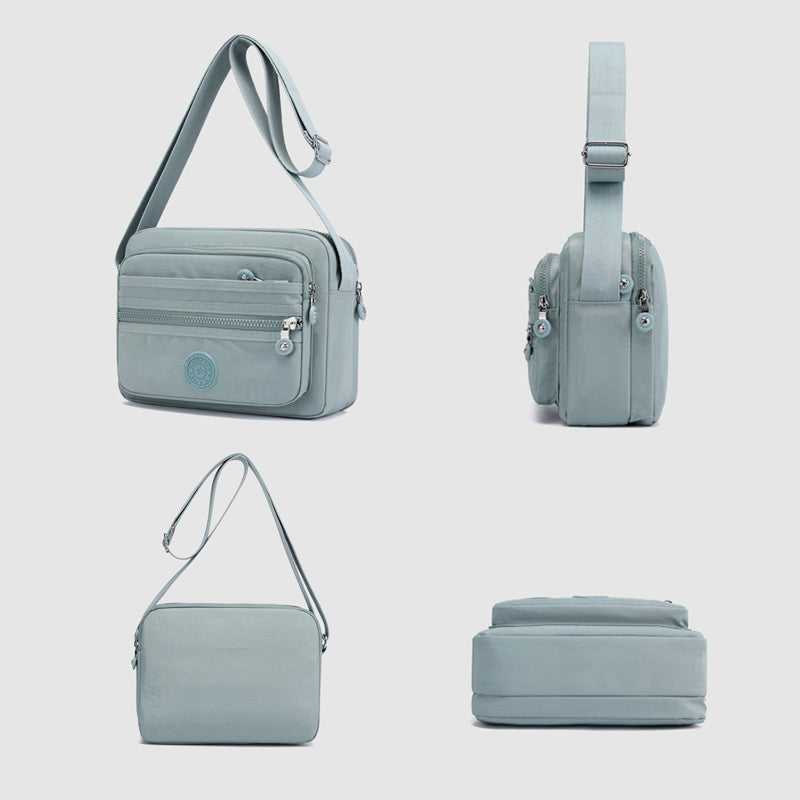 Lässige Umhängetasche mit mehreren Taschen und leichtem Design