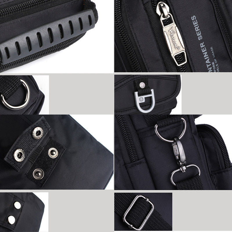 Nylon-Geldbörse mit mehreren Taschen, lässige Umhängetasche, Schultertasche, Reise-Brusttasche