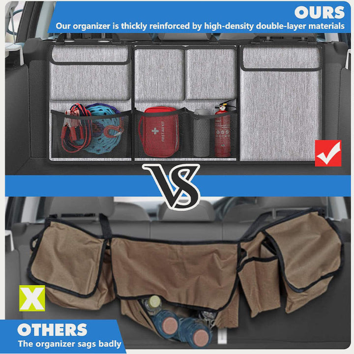 Auto-Organizer für die Rückenlehne, Reißverschluss, abnehmbares Design, Oxford-Aufbewahrungstasche