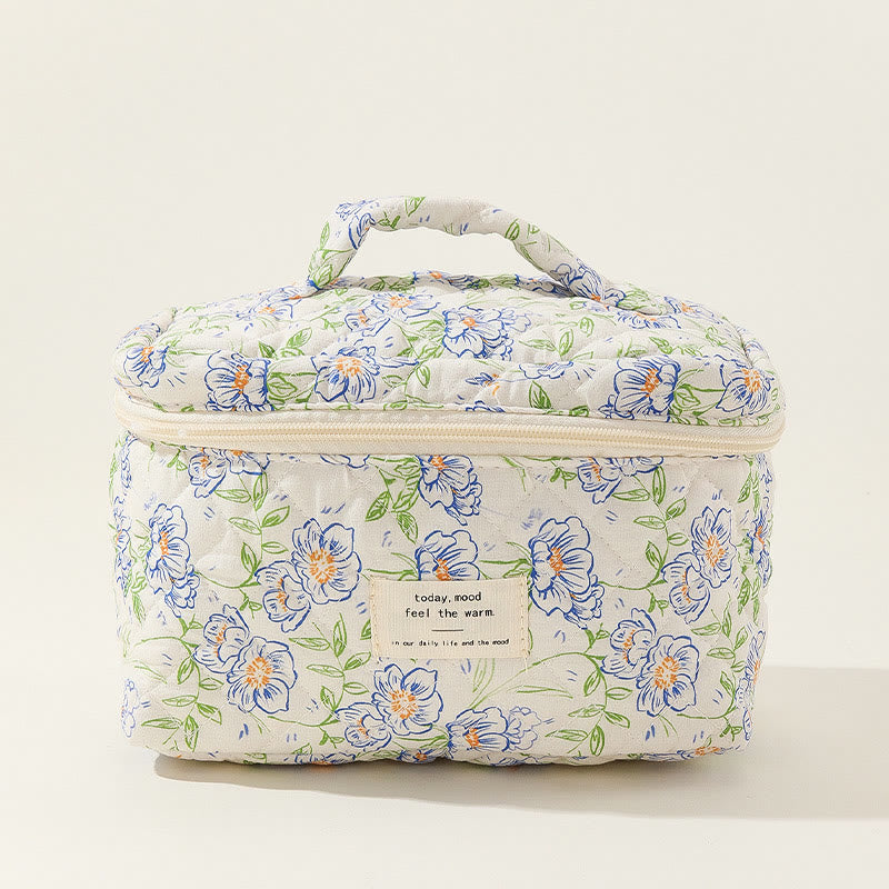 Tragbare Aufbewahrungstasche für Damen, süße, bunte, große Make-up-Tasche