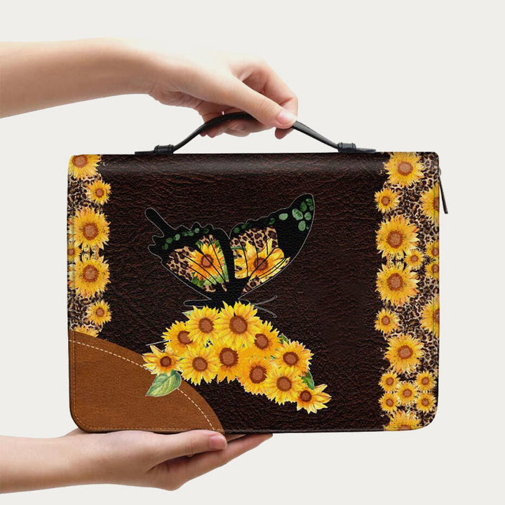 Aufbewahrungstasche für die Bibel, für den täglichen Gebrauch, Lederhandtasche mit frommem Gebetsdesign