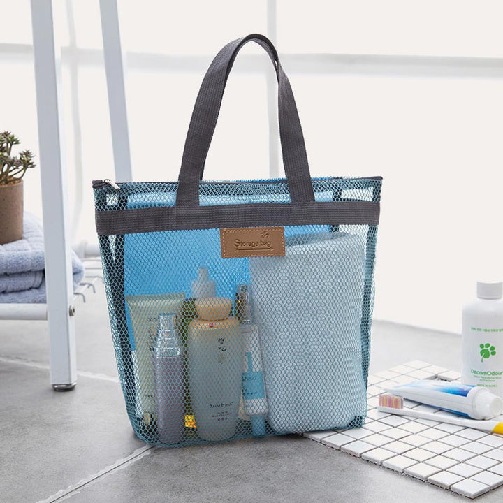 Faltbare, waschbare Netz-Strandtasche, leichte Pool-Tragetasche