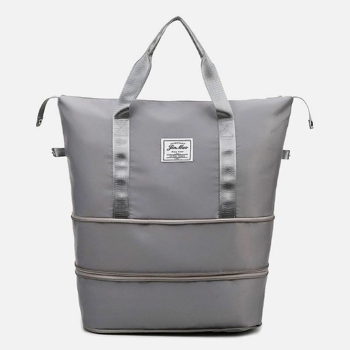 Reisetasche mit doppelter Erweiterung für Damen, groß, leicht, Oxford-Reisetasche