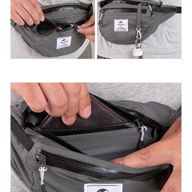 Unisex-Erwachsene faltbare tragbare Gürteltasche Hüfttasche Leichtgewicht für Outdoor-Sport
