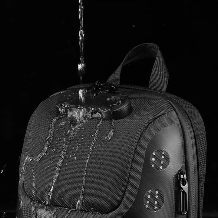 Multifunktionale, wasserdichte, diebstahlsichere Schultertasche mit USB-Ladeanschluss