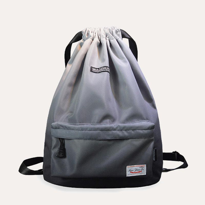 Wasserdichter Nylon-Rucksack mit großer Kapazität und Kordelzug für Sport, Schwimmen, Yoga