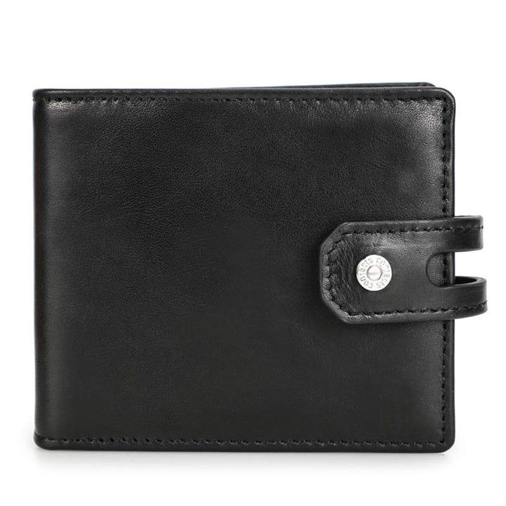 Zweifach gefaltete Lederbrieftasche mit RFID-Blockierung