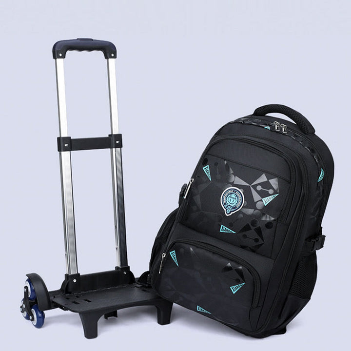 Rolling Wheels Rucksack Multifunktionale Reise-Büchertasche für Teenager Studenten