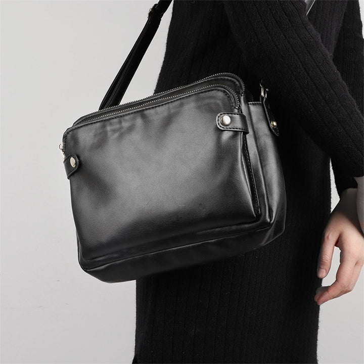 Weiche PU-Clutch mit mehreren Taschen, Vintage-Umhängetasche
