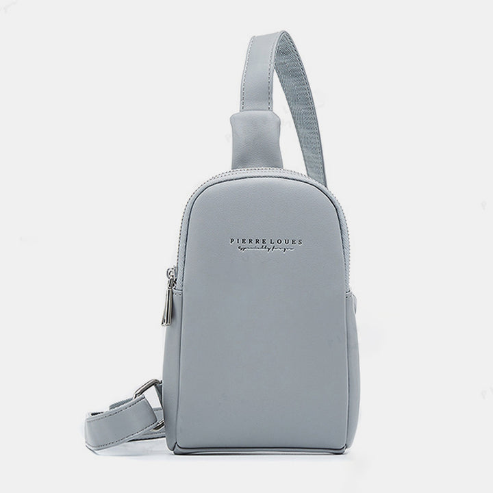 Leichte, lässige Schultertasche für Damen, kleiner Umhängerucksack aus PU-Leder