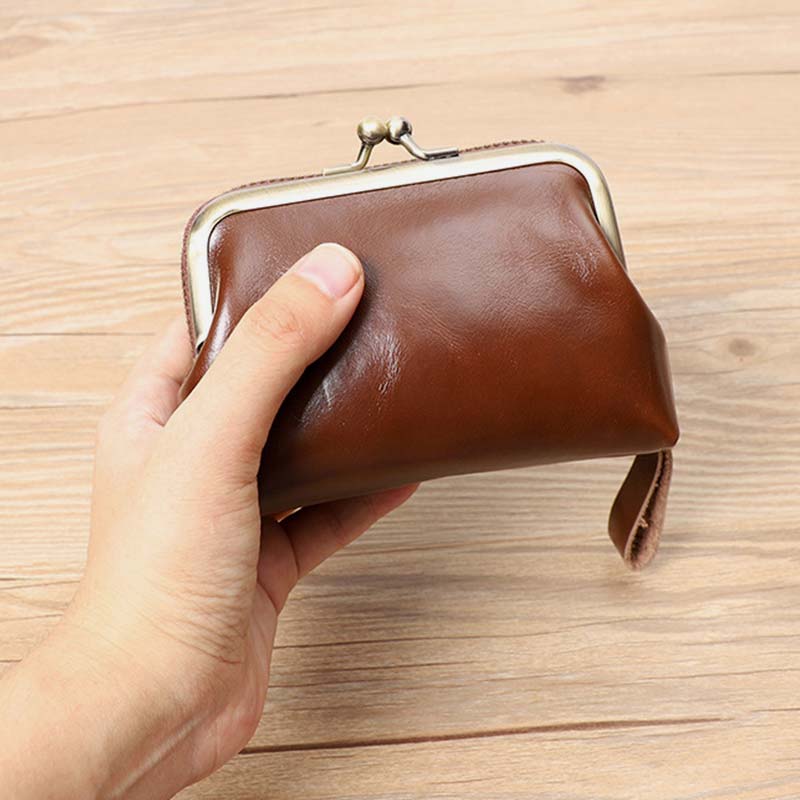 Retro-Kartenetui, Münzgeldbörse, Geldbörse, Mini-Handtasche mit Reißverschluss für Damen - image 3