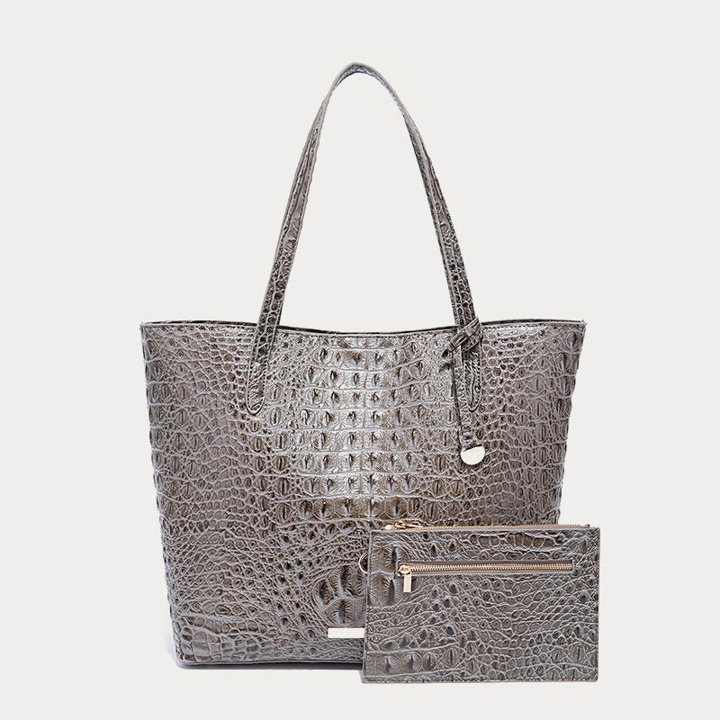 Tragetasche für Damen, tägliches Retro-Taschenset mit Krokodilmuster