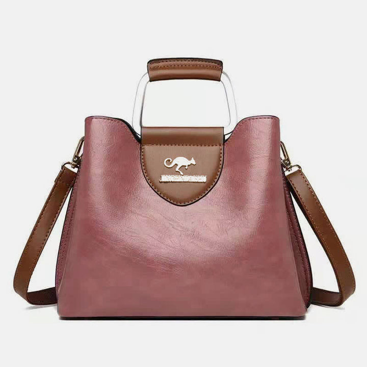 Damen Leder Designer Handtasche Top Griff Satchel Damen Umhängetasche