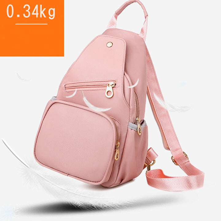 Umwandelbare Schultertasche für Damen, leicht, lässig, Mini-Rucksack, Brusttasche