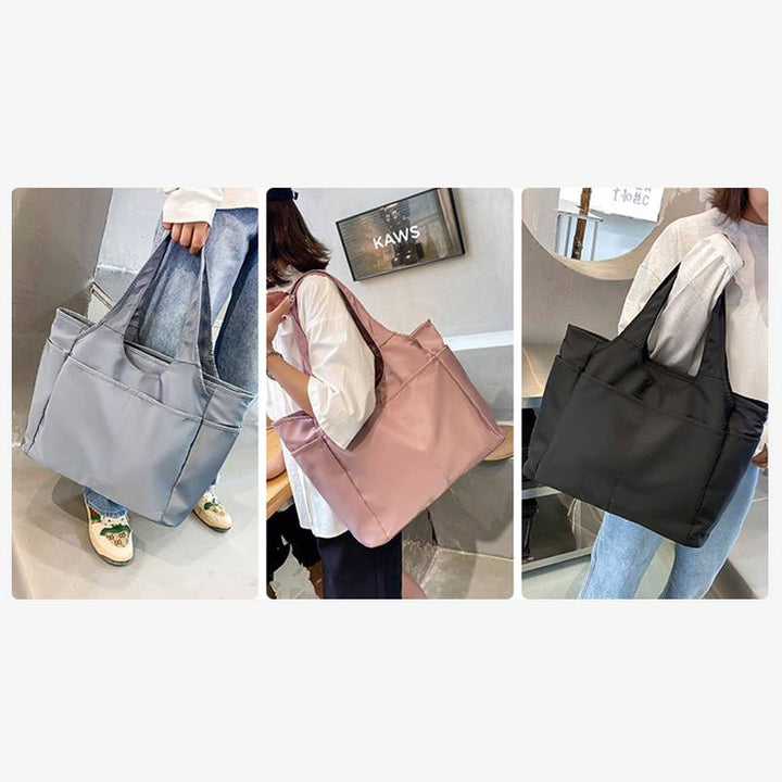 Große Tragetasche für Damen, mehrere Taschen, lässige Sport-Umhängetasche