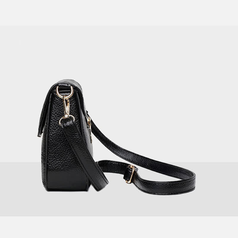 Kleine Umhängetaschen für Frauen Leder Schulter Geldbörsen PU Casual Handtasche