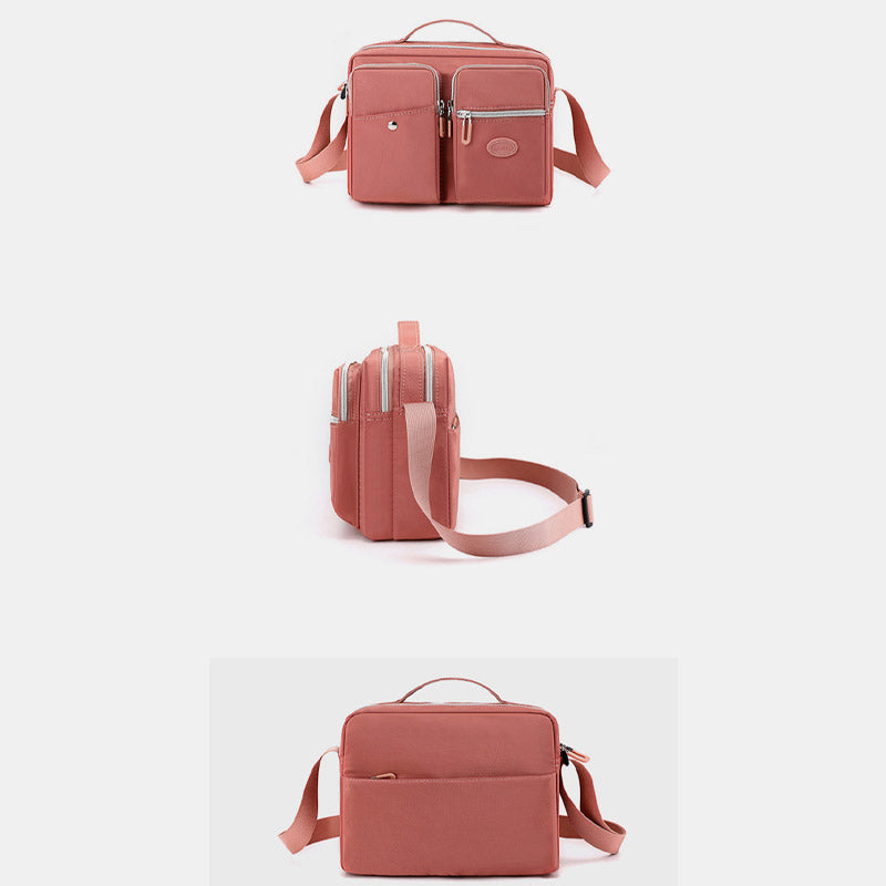 Leichte Handtasche, Umhängetasche, mehrere Taschen, für Reisen und Arbeit, Schultertasche, Messenger Bag