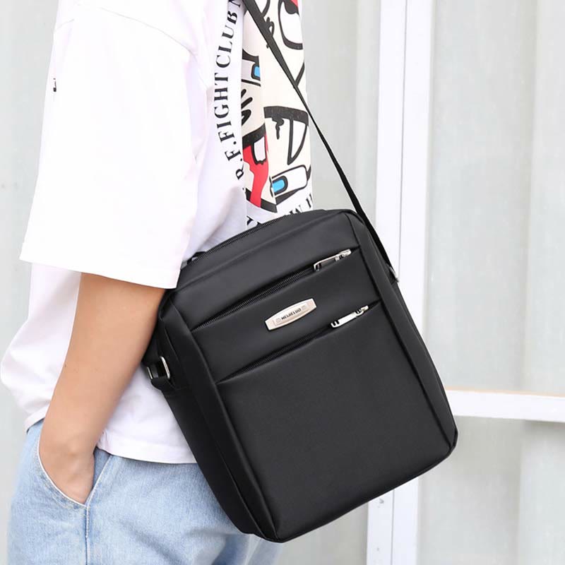 Messenger Bag für Herren, minimalistischer, leichter, lässiger Umhängerucksack