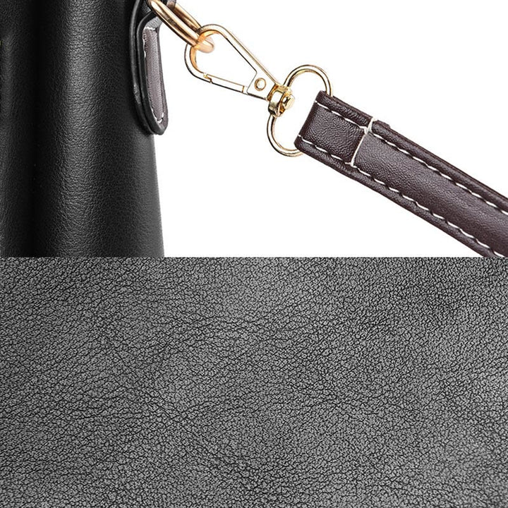 Damen Handtasche mit Henkel, modische Tragetasche mit 2 Schultergurten