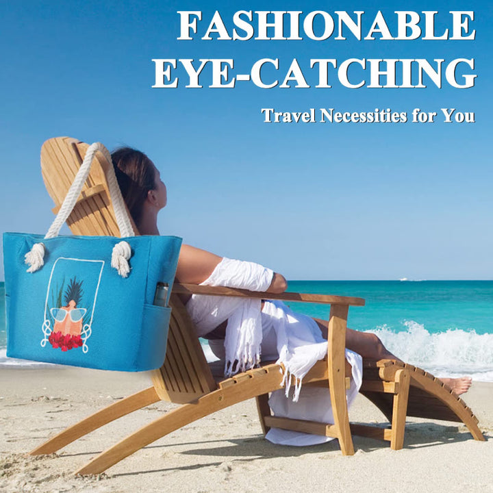 Tragetasche aus Canvas für den täglichen Gebrauch, Strand, Reisen, multifunktional