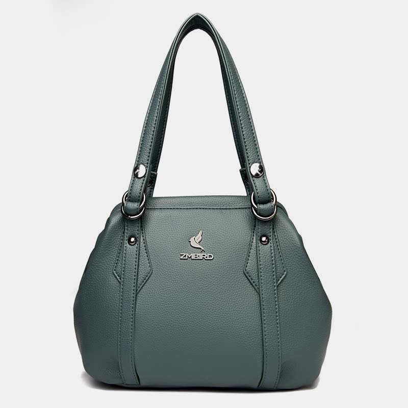 Umhängetasche für Damen, veganes Leder, Tragetasche mit Reißverschluss