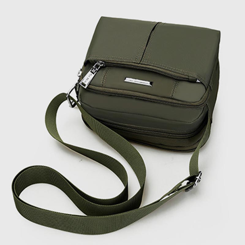 Umhängetasche mit mehreren Taschen für Herren, leichte Mini-Umhängetasche aus Nylon