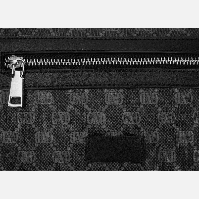 Schultertasche für Herren, Vintage, leicht, Umhängerucksack mit Monogramm-Print