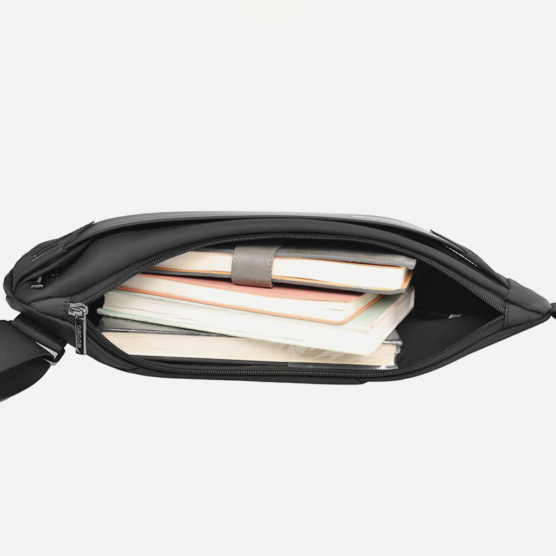Schultertasche für Herren, lässiger Einkaufsbummel, wasserdichter Umhängetaschen-Tagesrucksack