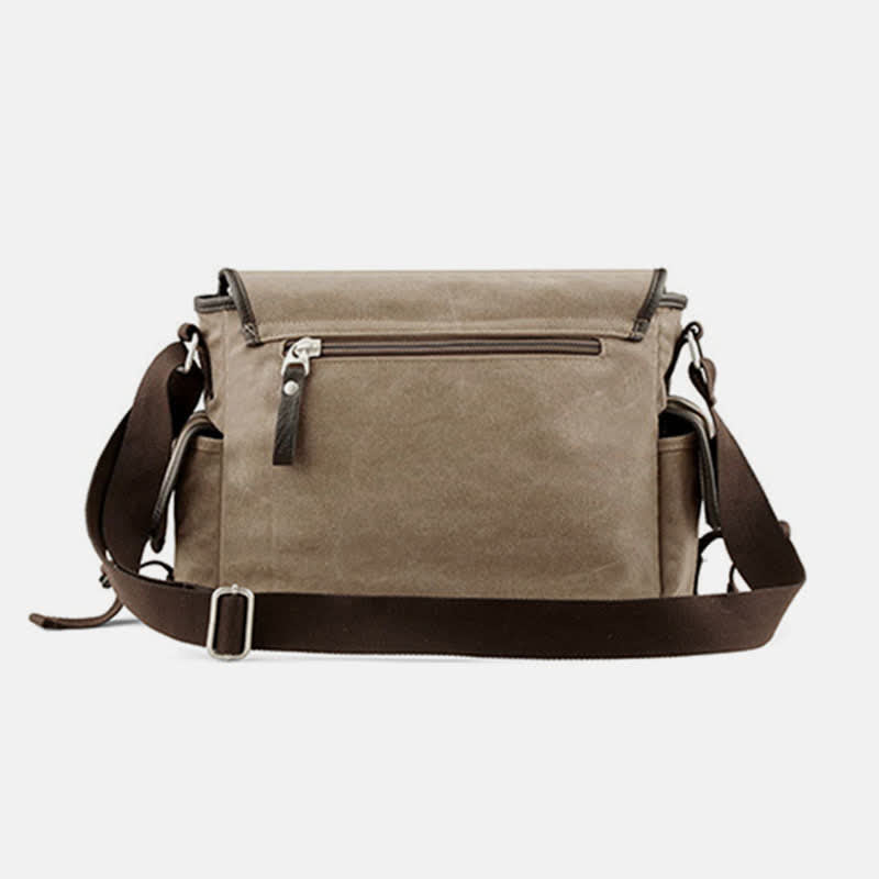 Canvas Messenger Bag Vintage Crossbody Schultertasche Laptoptasche Aktentasche