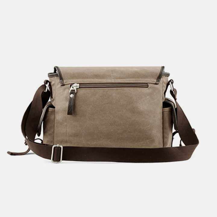 Canvas Messenger Bag Vintage Crossbody Schultertasche Laptoptasche Aktentasche